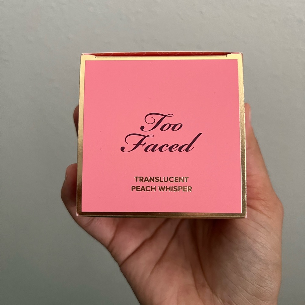 Too faced peach perfect translucent powder discontinued brand new in box unused
